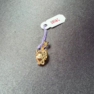 18k Gold Geometric Pendant